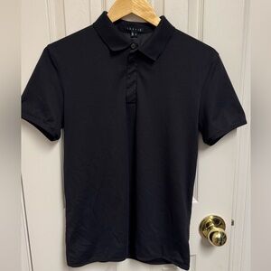 Theory Men's Black Short-Sleeve Polo